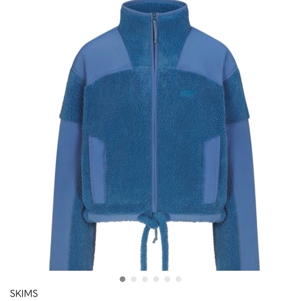 SKIMS Blue Teddy Jacket